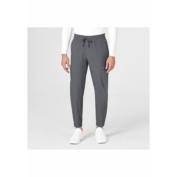 Wonderwink Mens Modern Fit Black Elastic Waist Drawstring Cargo Pants Size 30 - Picture 13 of 14